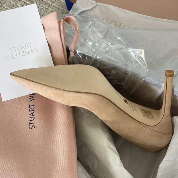 Stuart Weitzman ANNY 85 Pump, adobe suede NWT - Picture 12 of 16